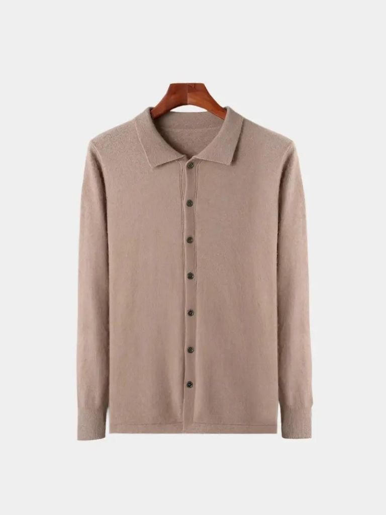 Cardigan Polo con Cashmere - Viretti