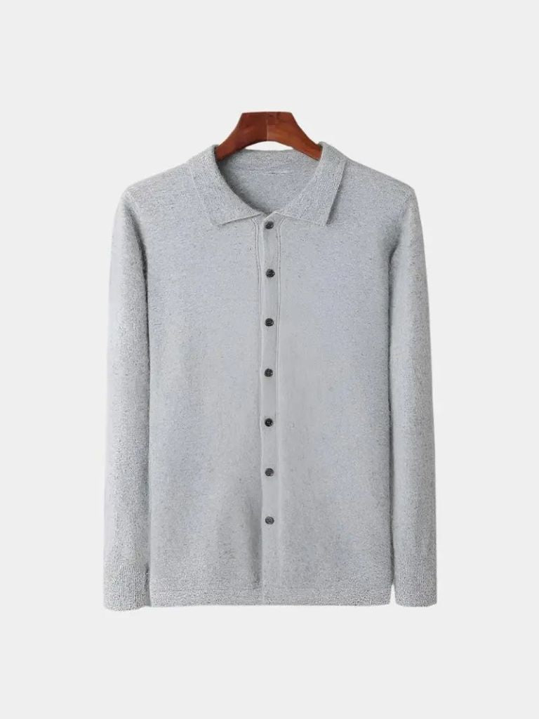 Cardigan Polo con Cashmere - Viretti