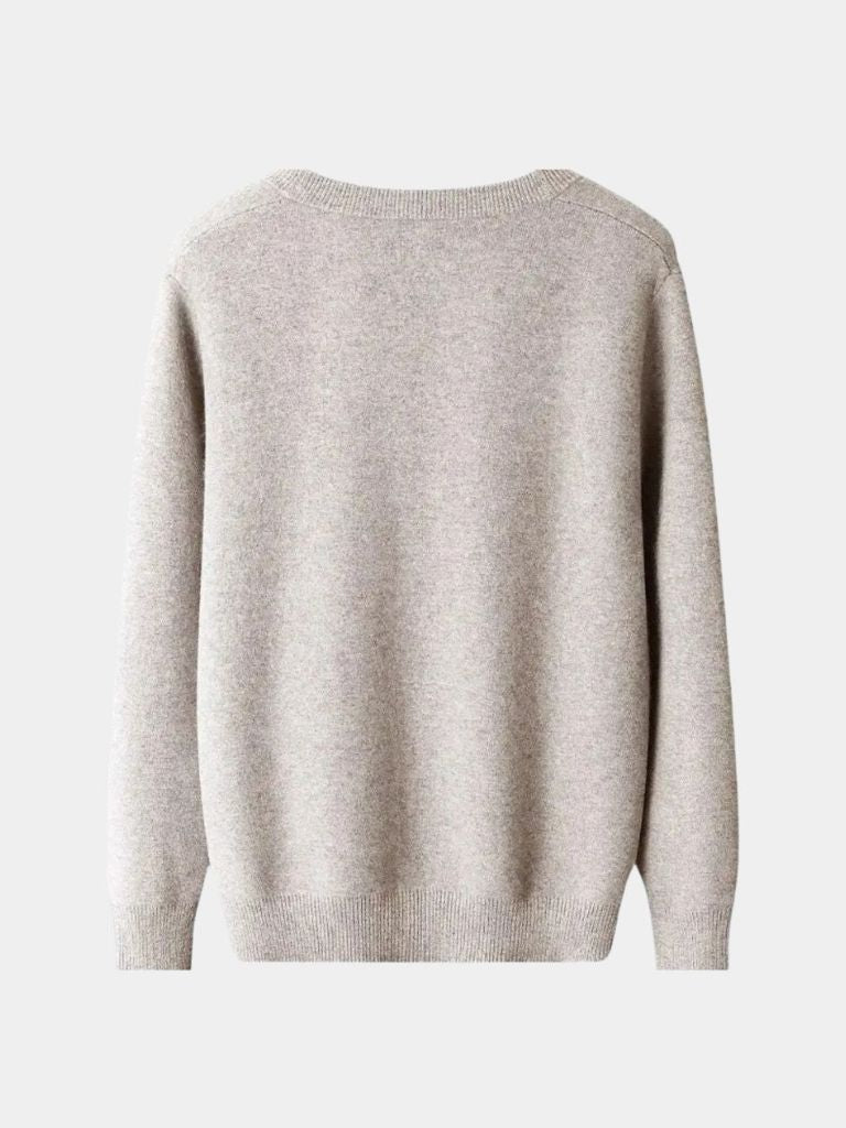 Cardigan in Maglia a V Lana Merino - Viretti