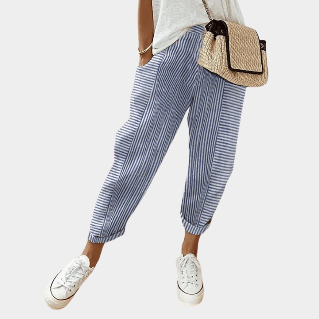Minerva | Pantaloni a righe da donna