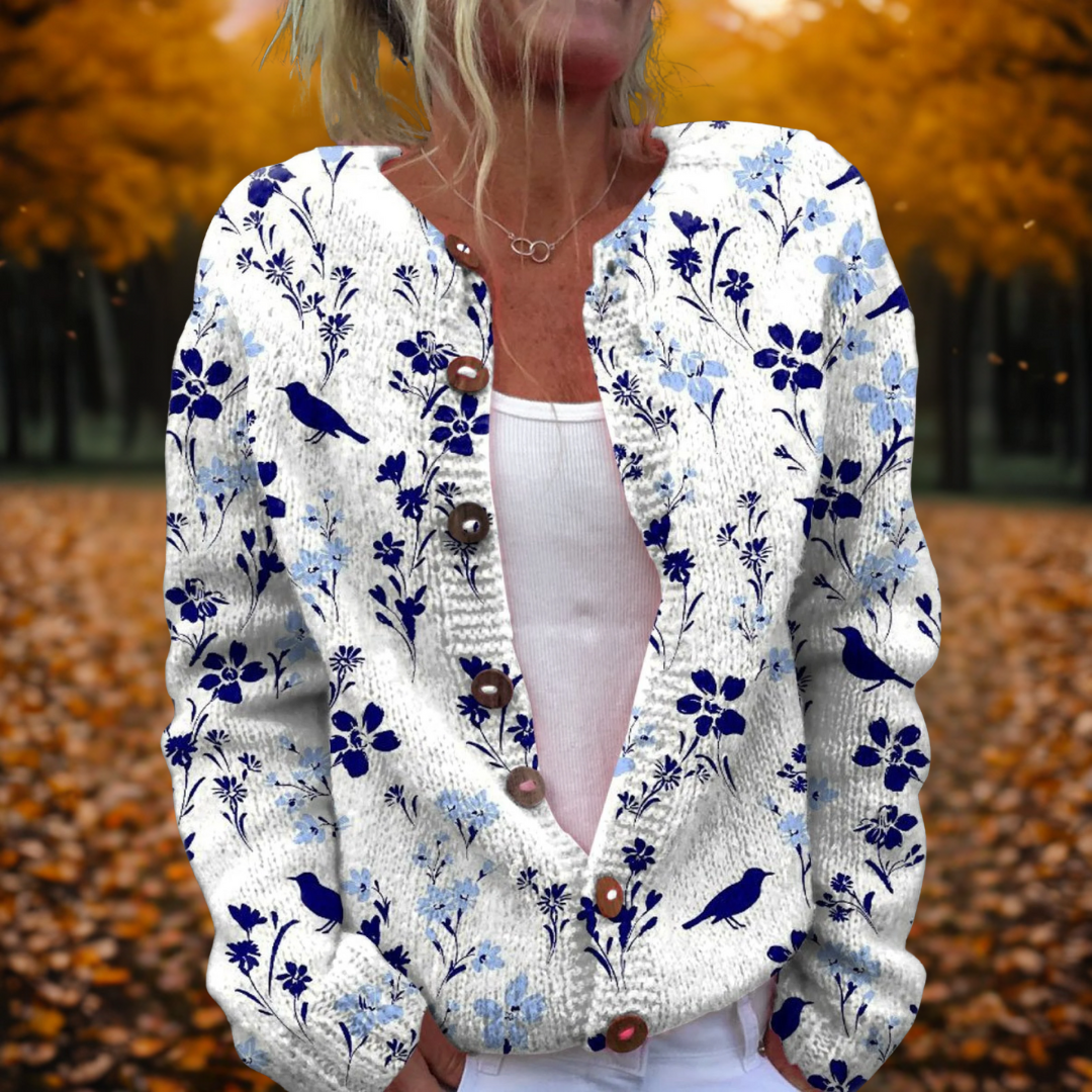 Maylee | Cardigan Vintage con Fiori