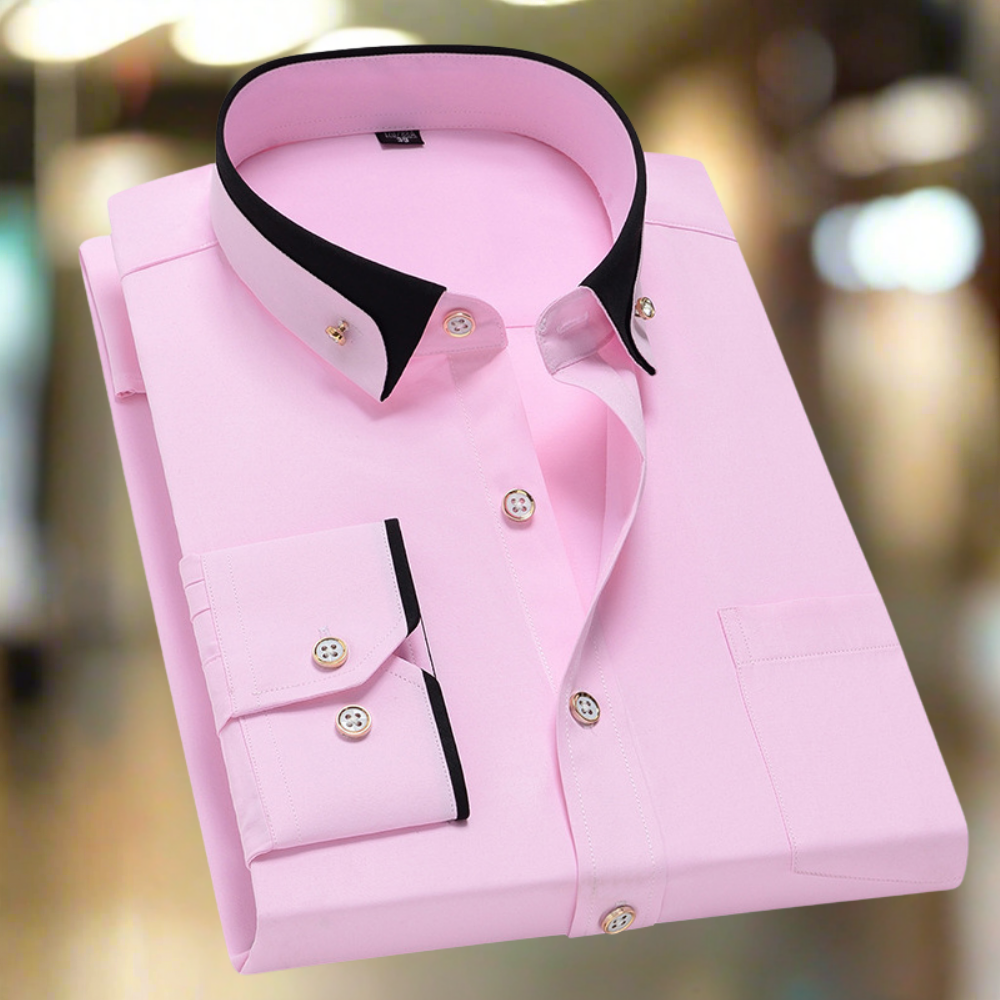 Adalbert | Camicia classica in cotone con maniche lunghe