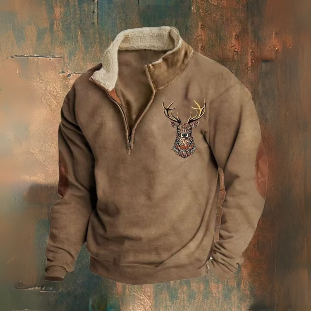 Laurent | Felpa con mezza zip