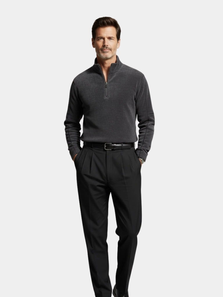 Maglione Alpine con Zip a Quarto