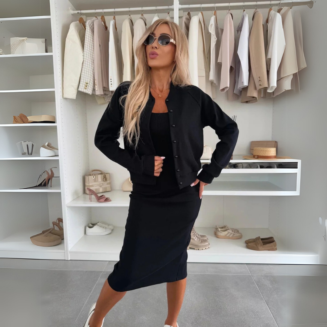 Ubalda | Completo composto da abito midi e giacca