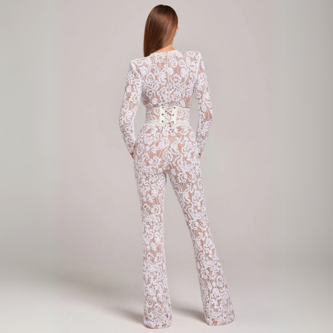 Paolina | Elegante tuta in pizzo