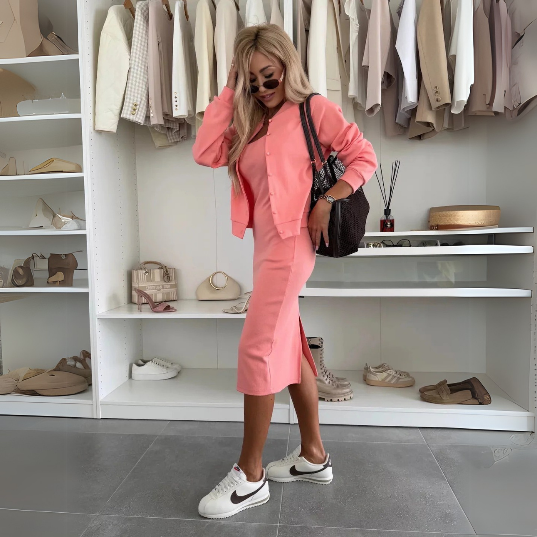 Ubalda | Completo composto da abito midi e giacca