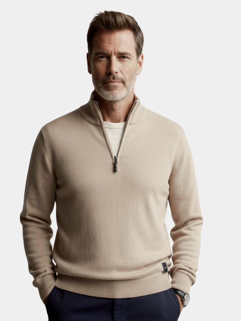 Cardigan in Maglia Mezza Zip - Viretti