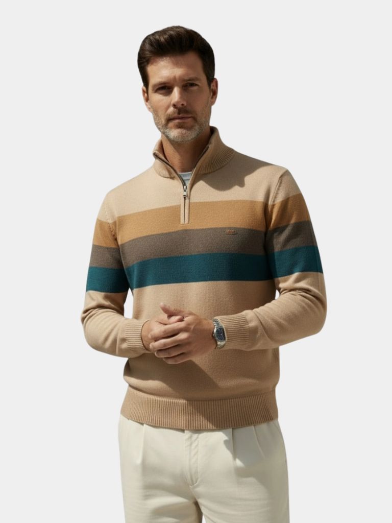 Maglione Minimalista con Collo Alto - Viretti
