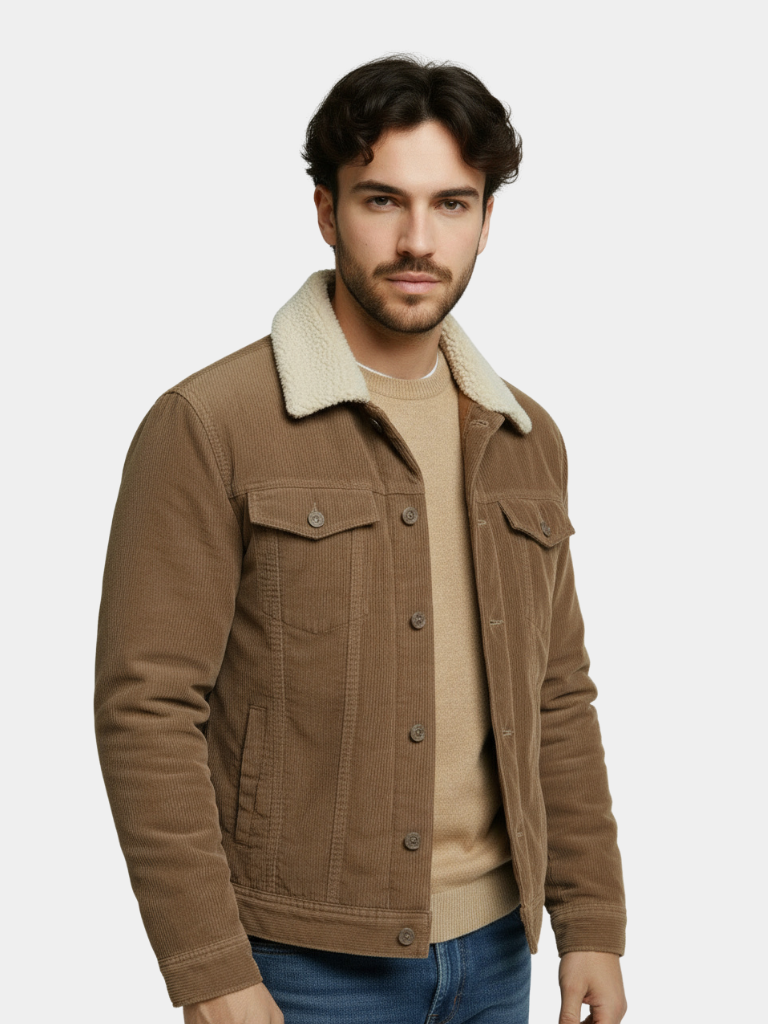 Giacca Minimalista Vintage in Velluto a Coste - Viretti