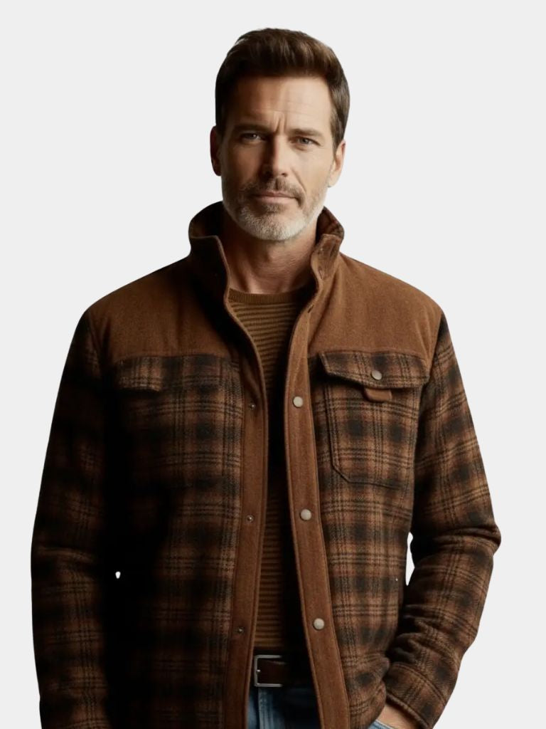 Giacca Flanella Rustica Redwood - Viretti