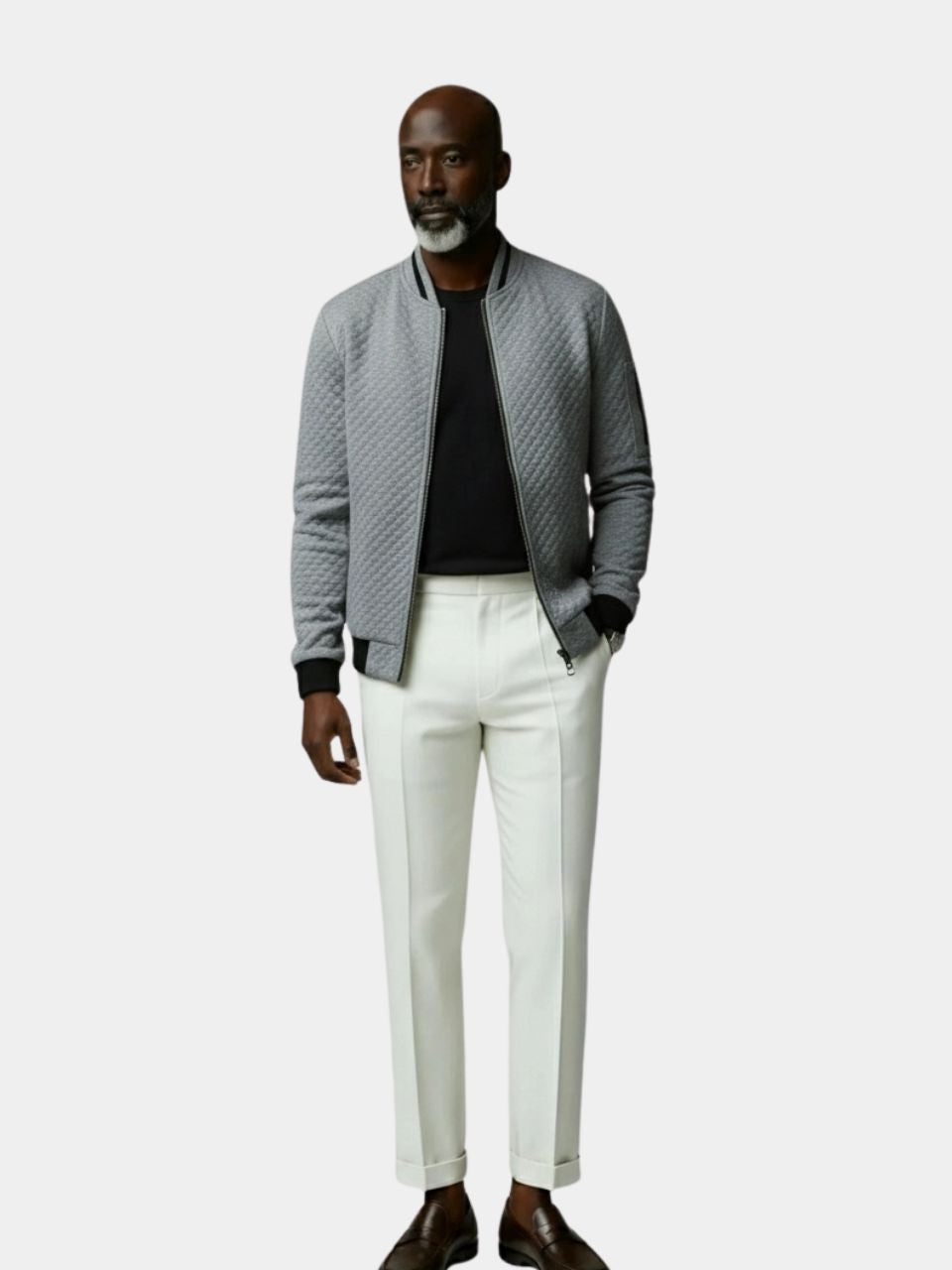 Giacca Bomber Casual Testurizzata - Viretti