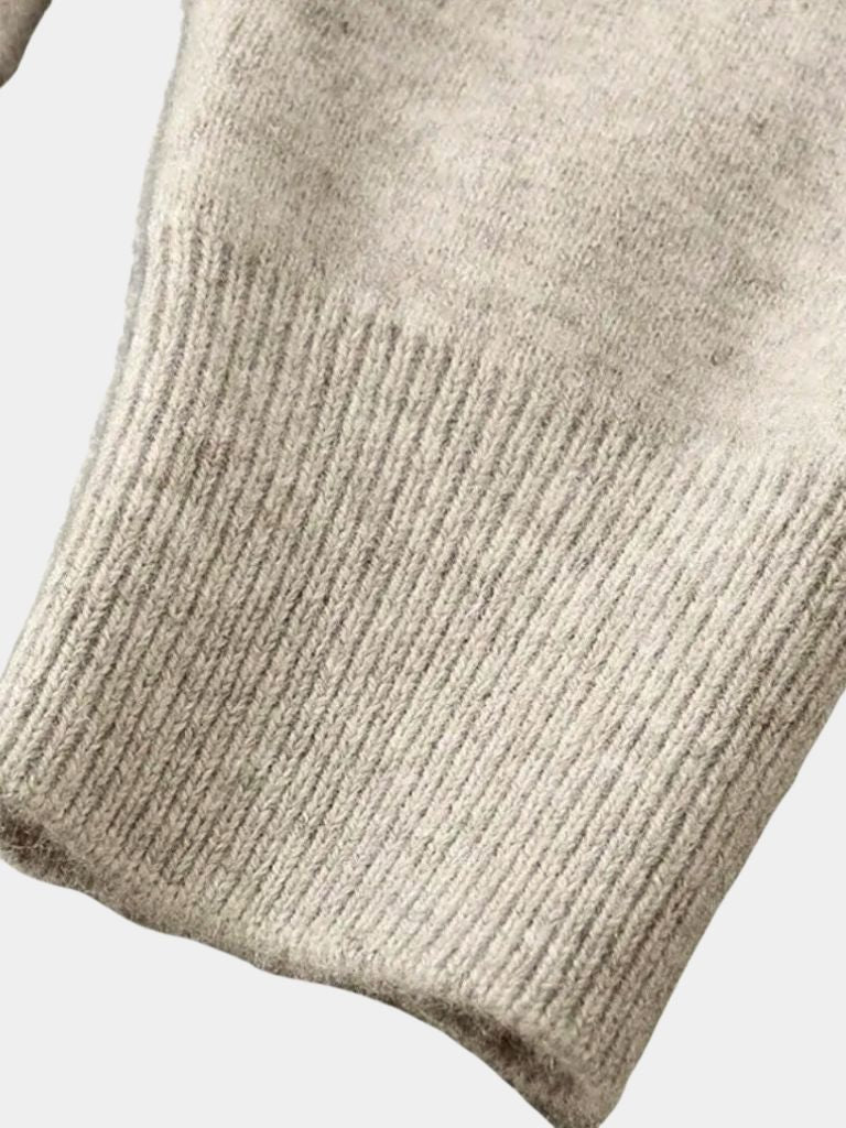 Cardigan in Maglia a V Lana Merino - Viretti