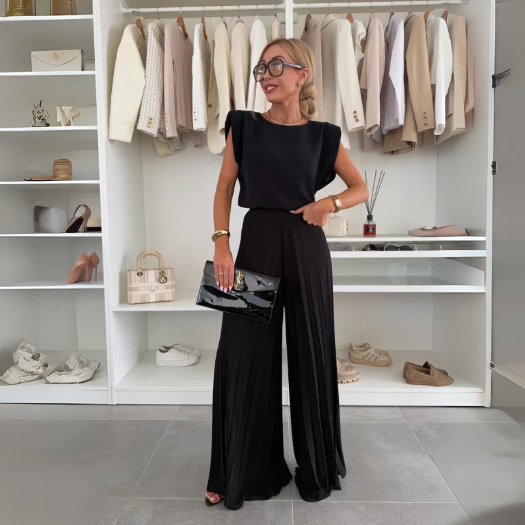 Cosima | Completo primaverile-estivo plissettato