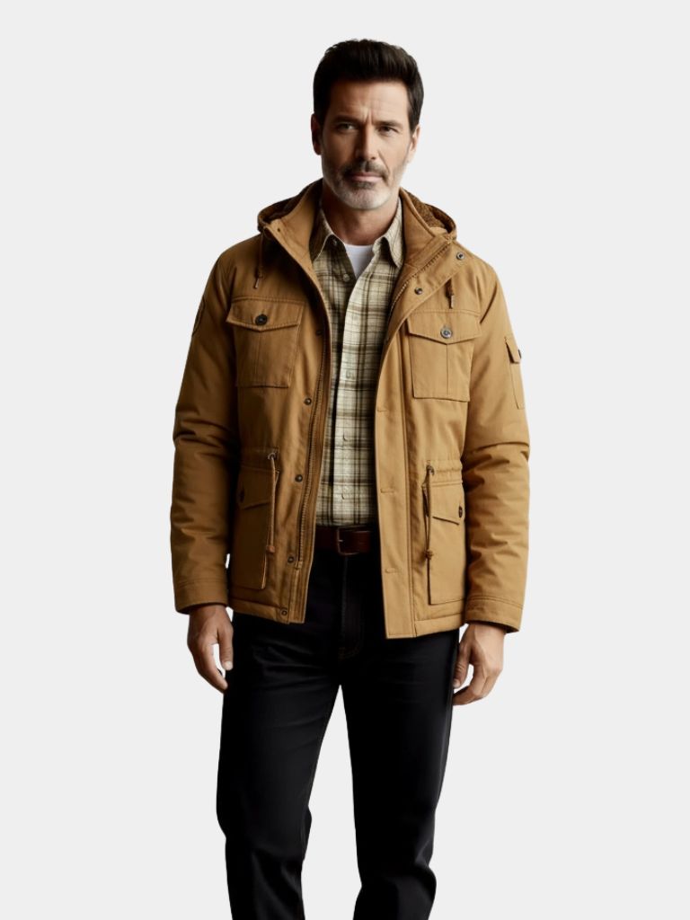 Giacca Bomber con Cappuccio in Fleece - Viretti