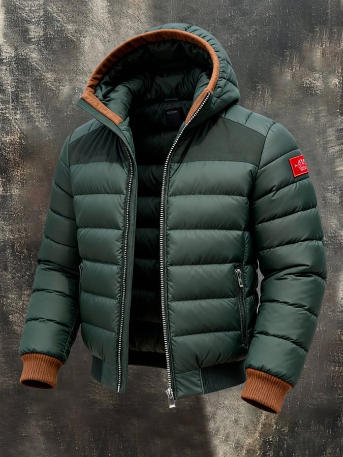 Giacca a vento con cappuccio per uomo