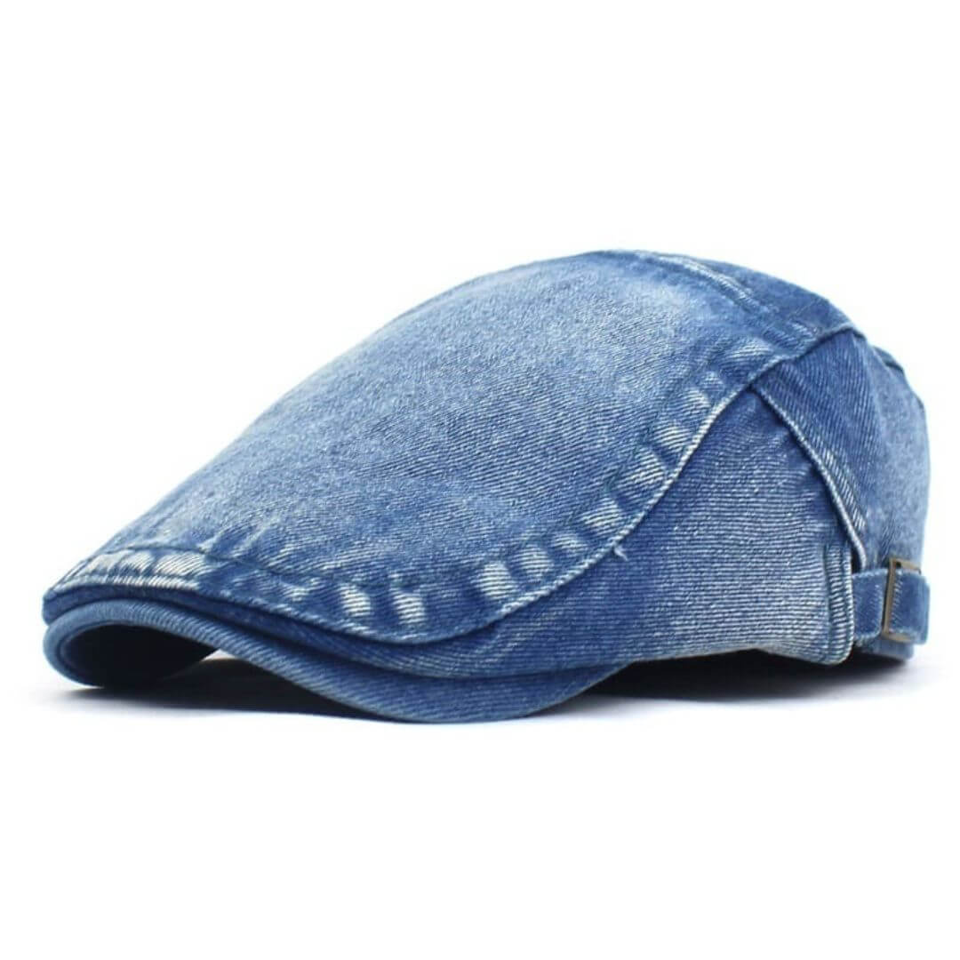 Cappello Piatto in Denim Lavato | LOGAN