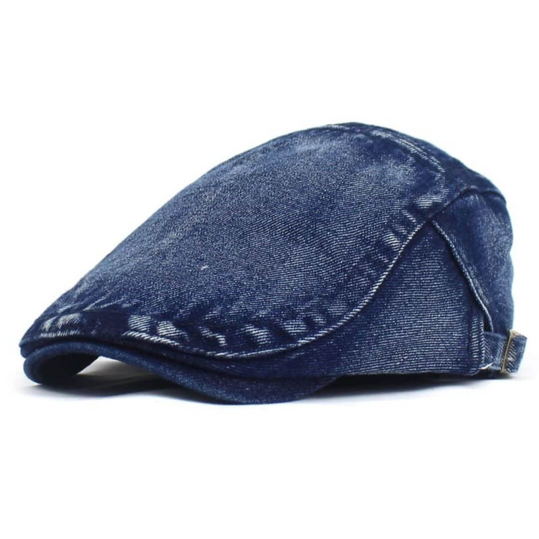 Cappello Piatto in Denim Lavato | LOGAN