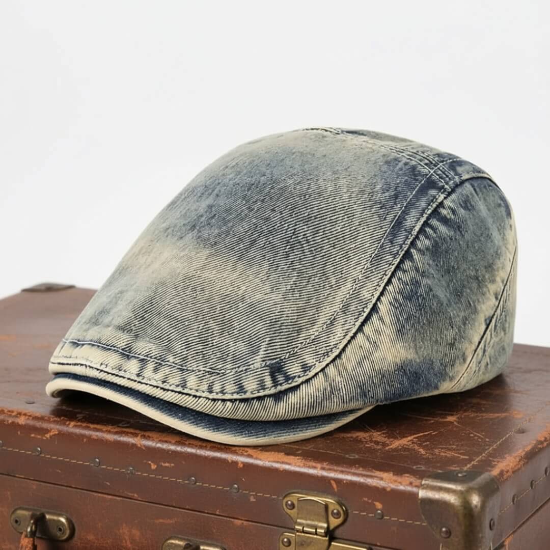 Cappello Piatto in Denim Lavato | LEXINGTON