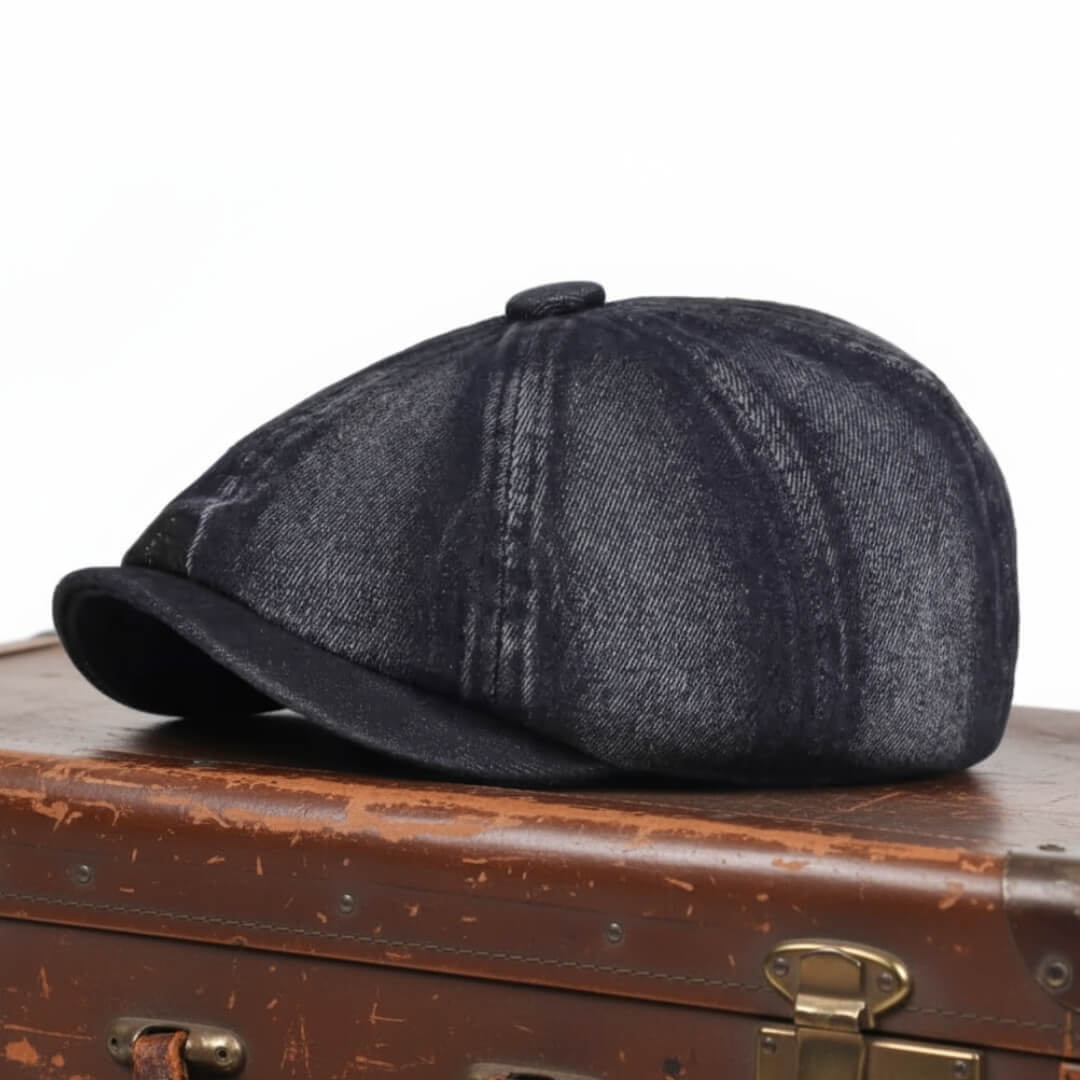 Cappello Newsboy in Denim | LUCERNE