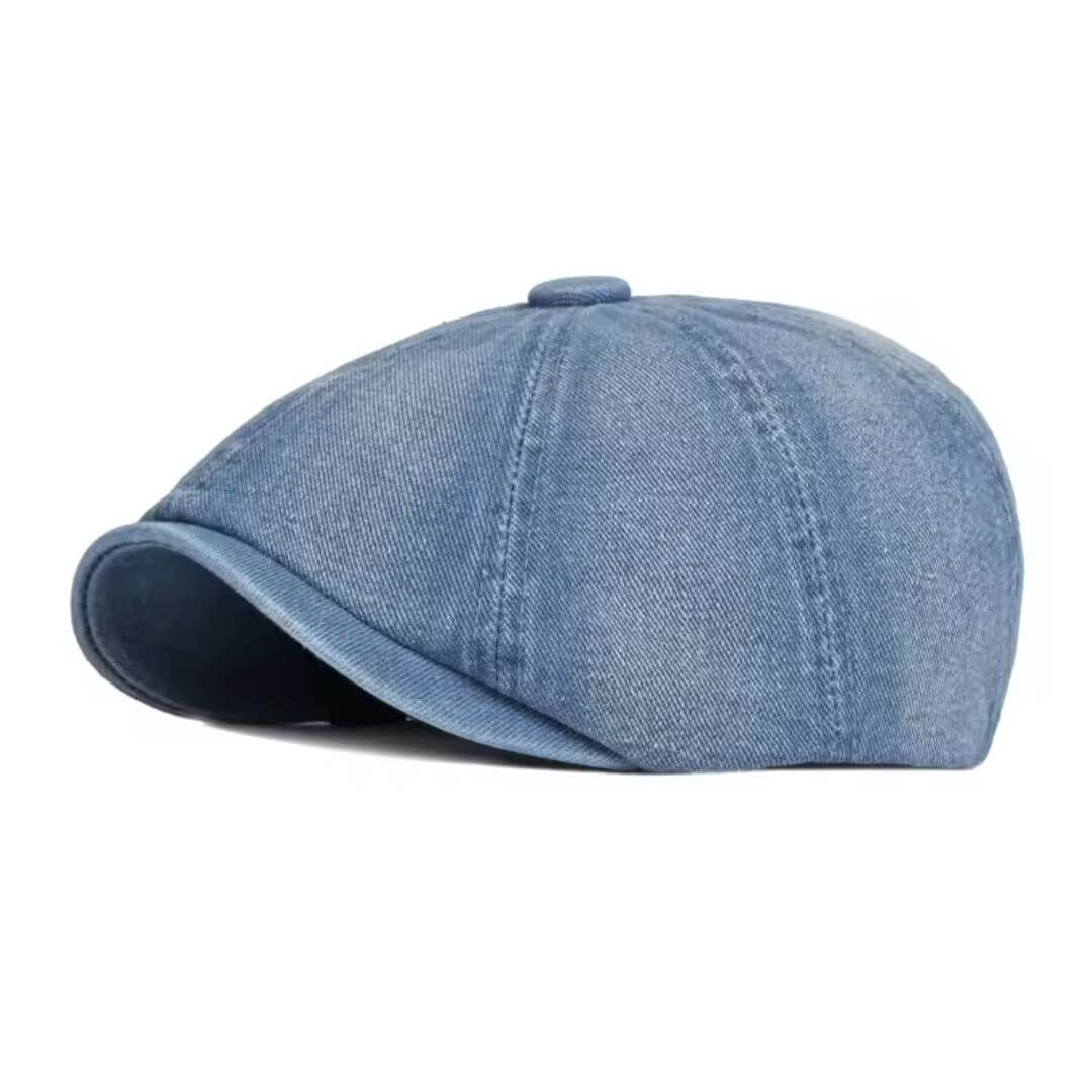 Cappello Newsboy in Denim | LUCERNE