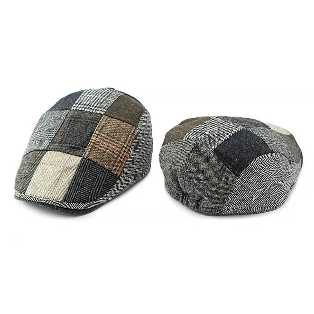 Cappello Piatto in Tweed Patchwork | BRIDGER