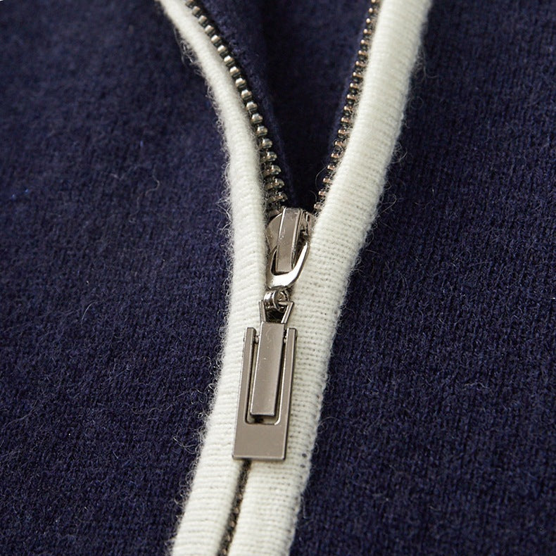 Cardigan Polo in Cashmere Winston