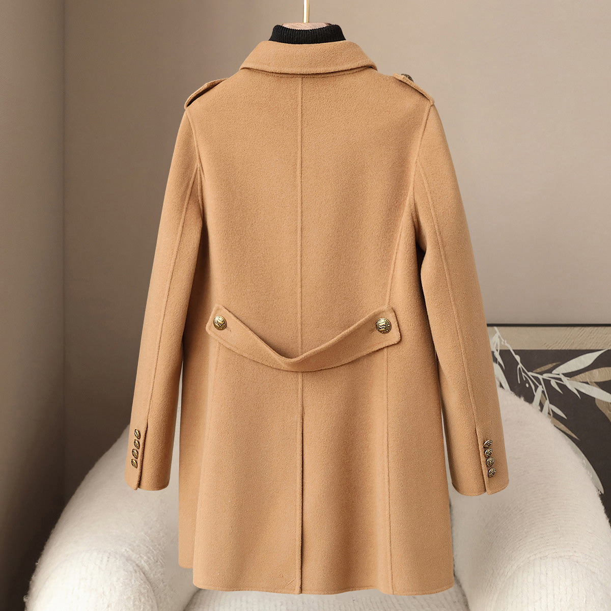 Cappotto Elegante in Cashmere e Lana per Donne