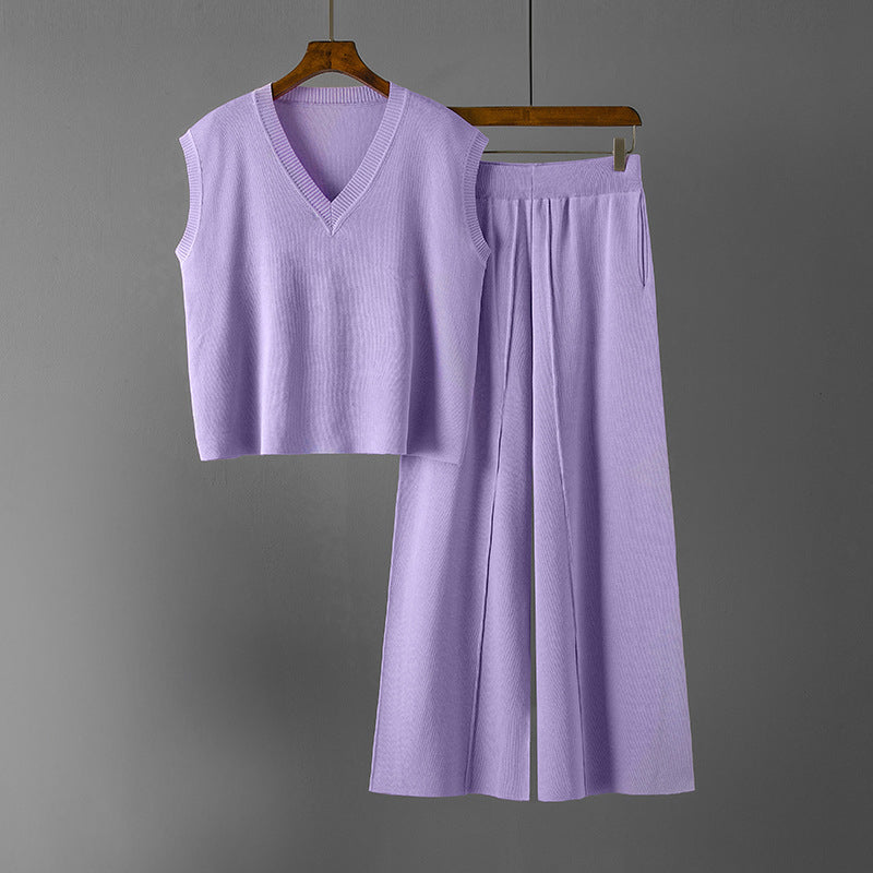 Elise Leroy Set di Maglieria a 2 Pezzi