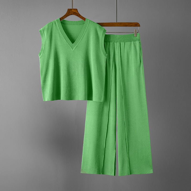 Elise Leroy Set di Maglieria a 2 Pezzi