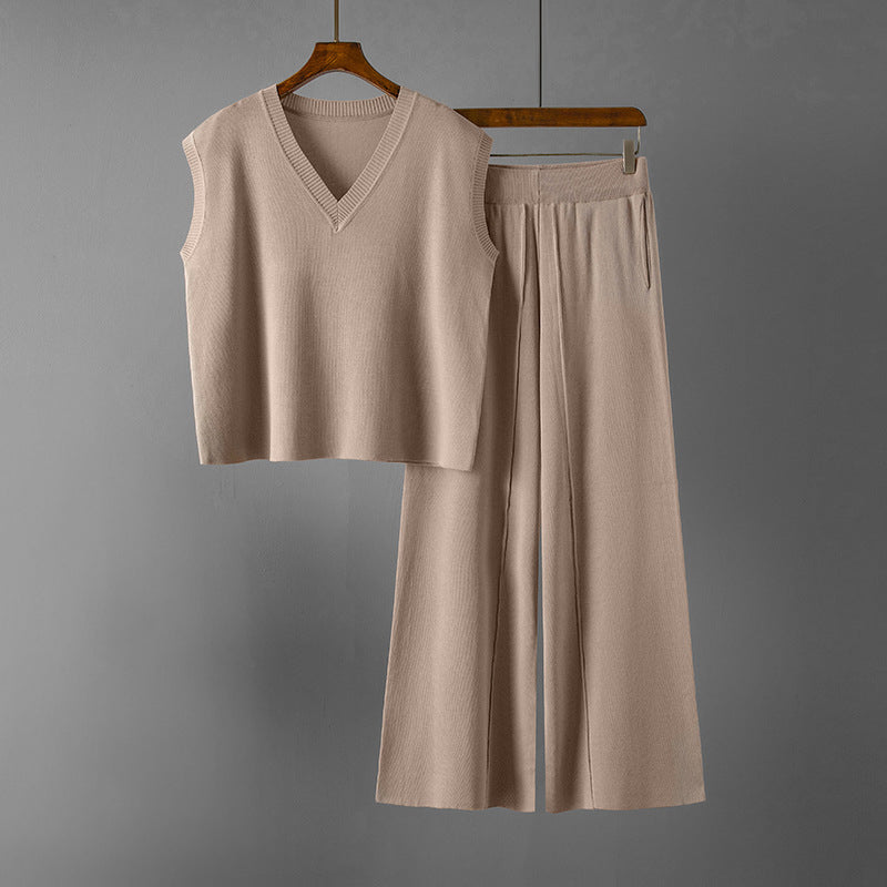 Elise Leroy Set di Maglieria a 2 Pezzi