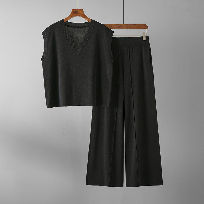 Elise Leroy Set di Maglieria a 2 Pezzi