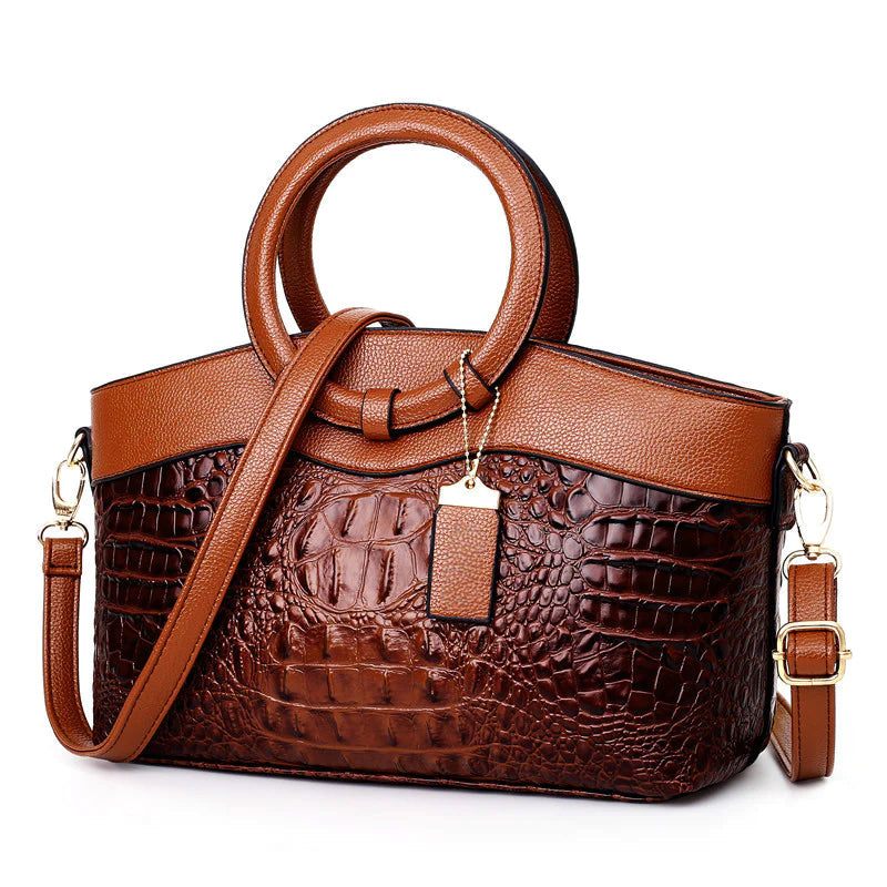 Borsa a Mano Vintage in Pelle Elise Leroy