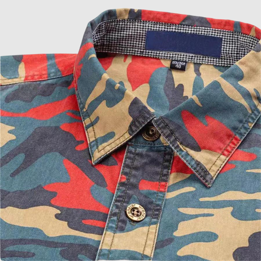 Felix Grant Camicia Classica Camouflage