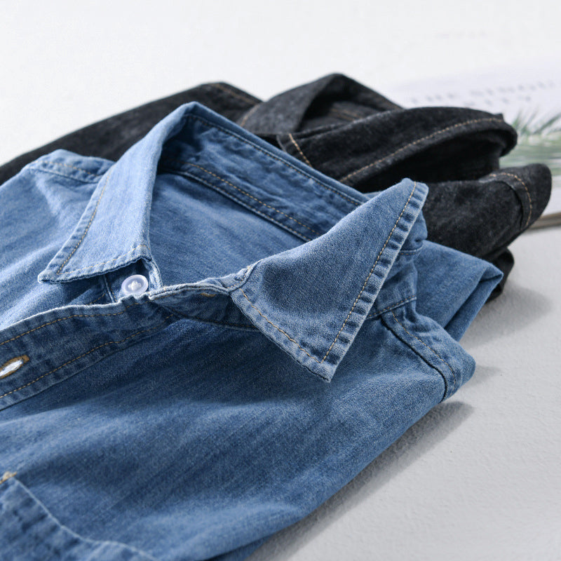 Felix Grant Camicia Classica in Denim