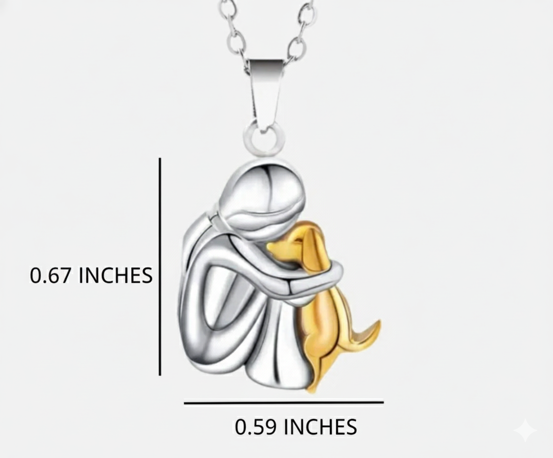 Olivia™ - Collana con ciondolo a forma di cane