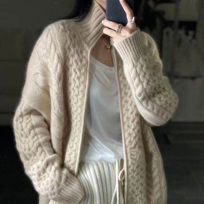 Giacca Zip in Cashmere Elowen