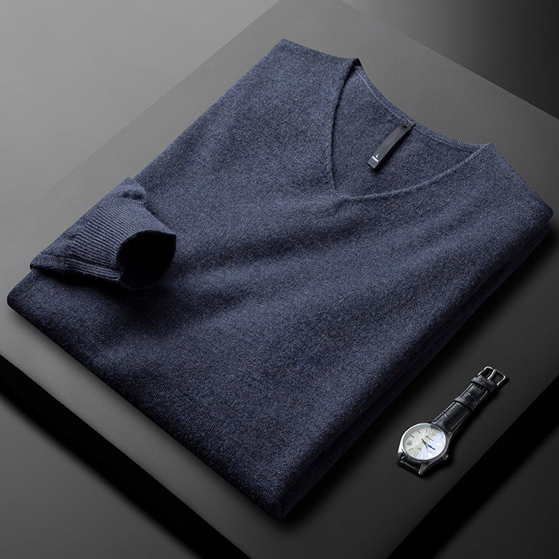 Maglione V-Neck in Cashmere Martin