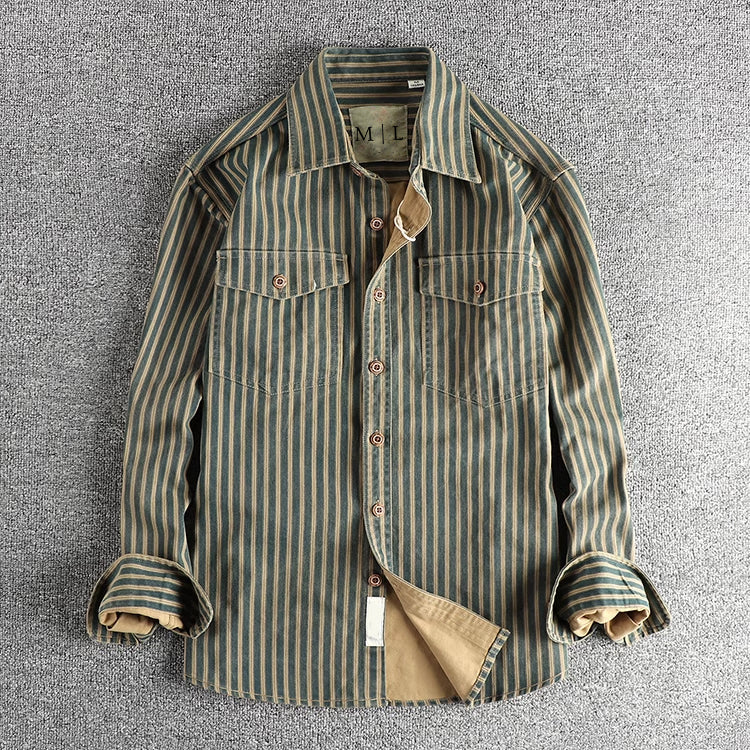 Camicia Buttoned a Strisce Vintage Lorenzo Vitali