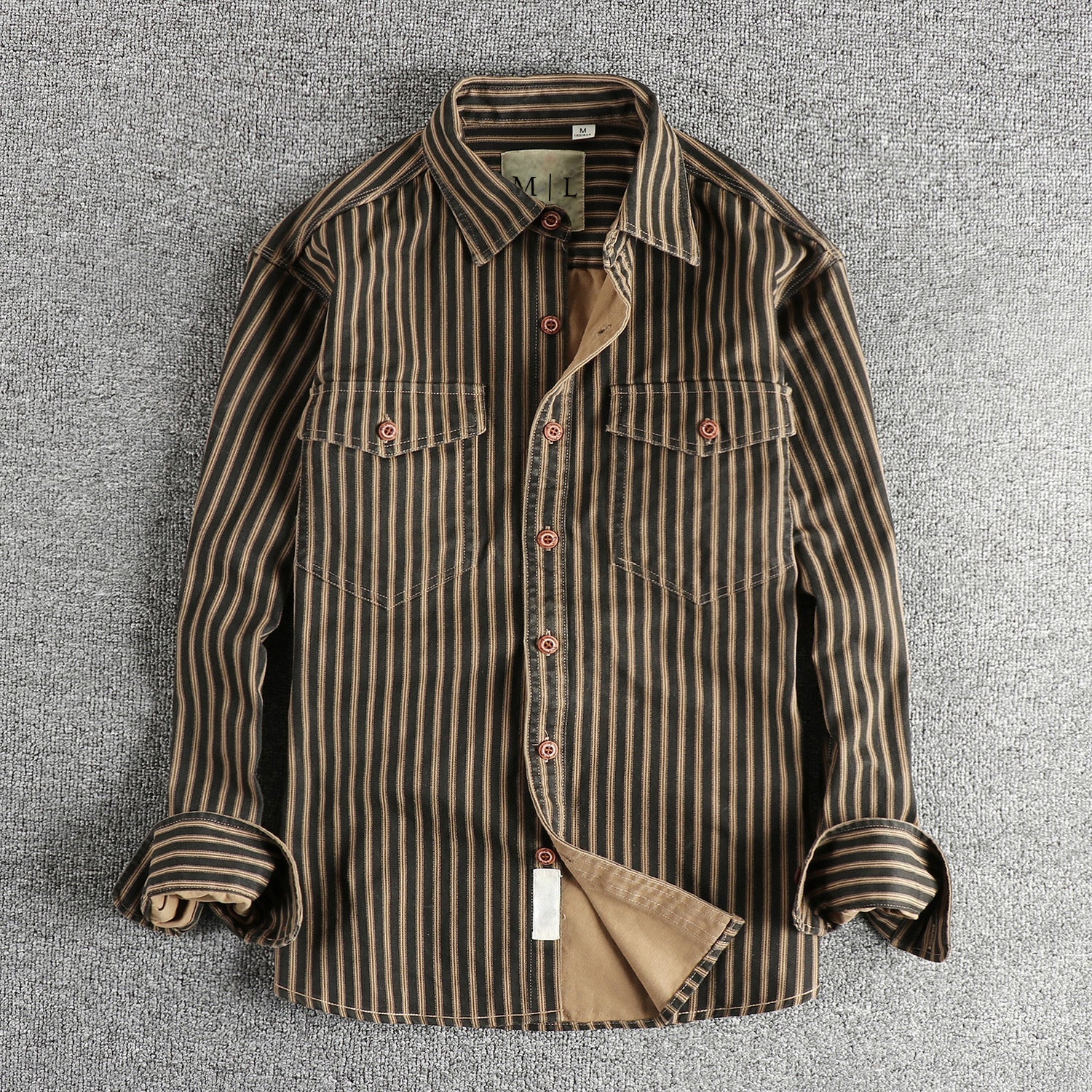 Camicia Buttoned a Strisce Vintage Lorenzo Vitali