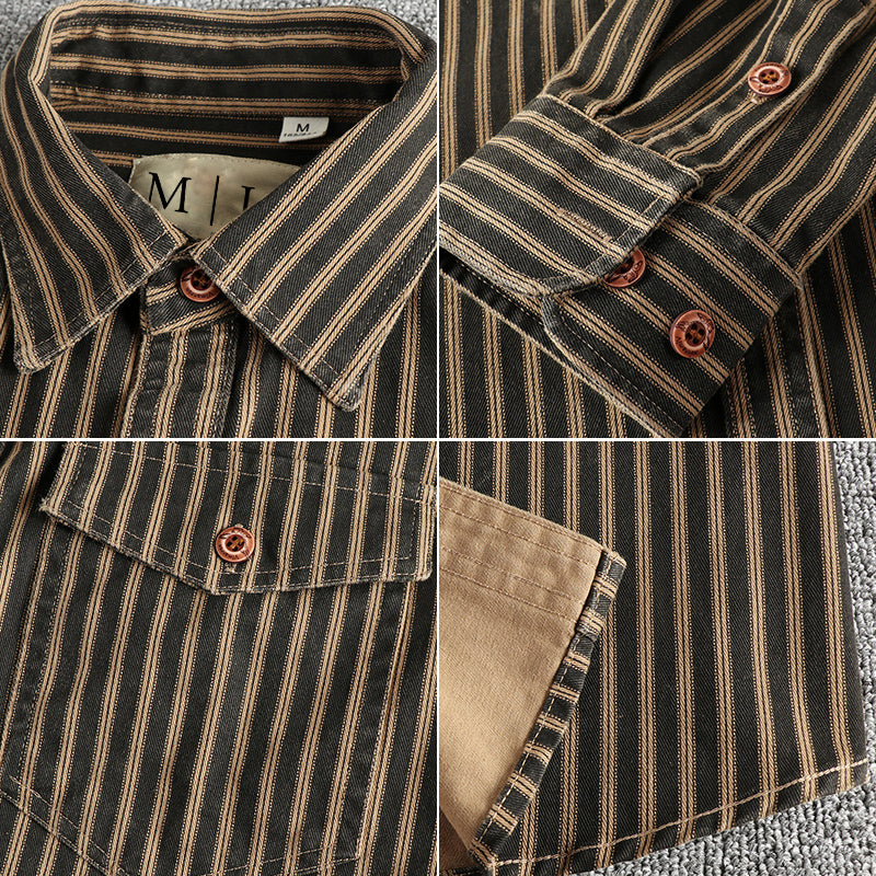 Camicia Buttoned a Strisce Vintage Lorenzo Vitali