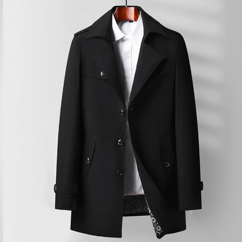 Trench-coat classico moderno per uomo