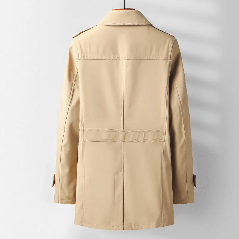 Trench-coat classico moderno per uomo
