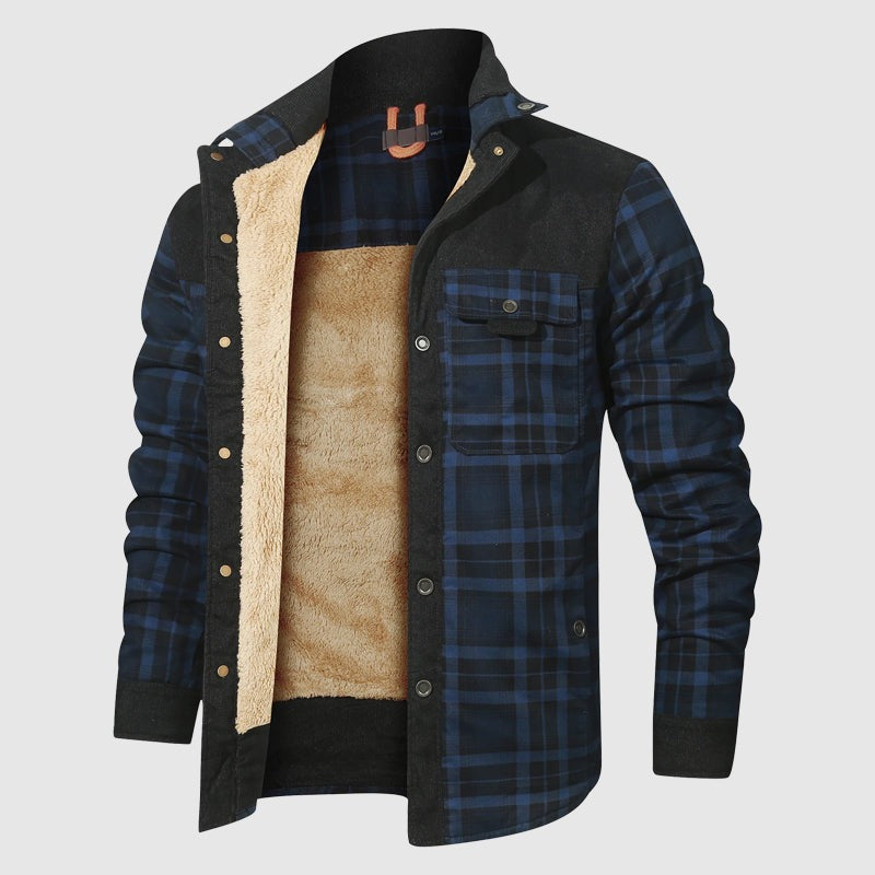 Giacca da esterno Plaid Sherpa
