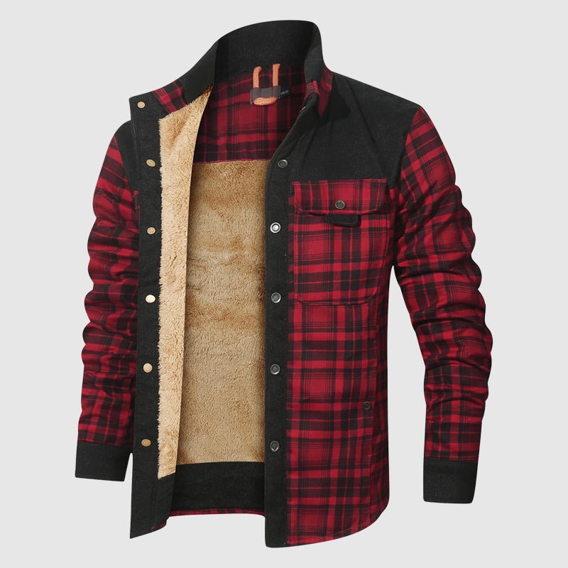 Giacca da esterno Plaid Sherpa