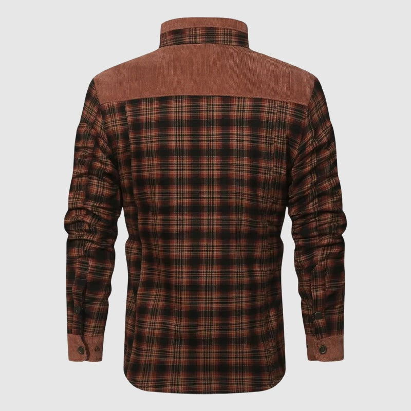 Giacca da esterno Plaid Sherpa
