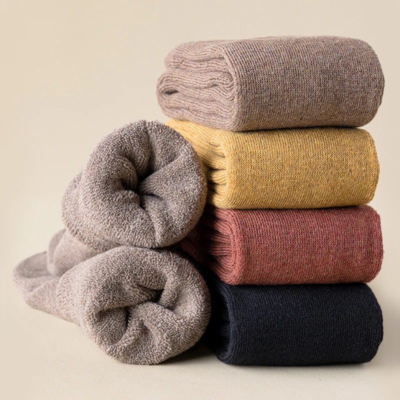 Pacchetto di Calze a Maglia in Colore Unito per Donne, Lunghezza Media