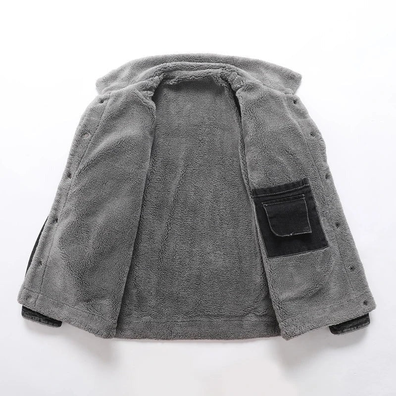 Giacca Fleece in Denim