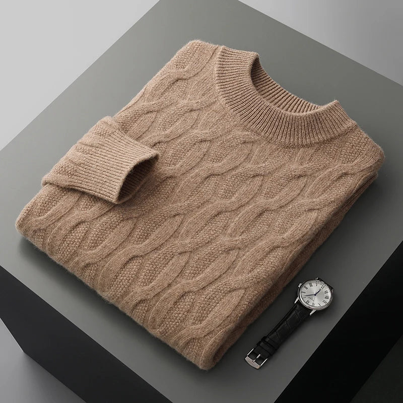 Maglione in Cashmere Jacquard Graham