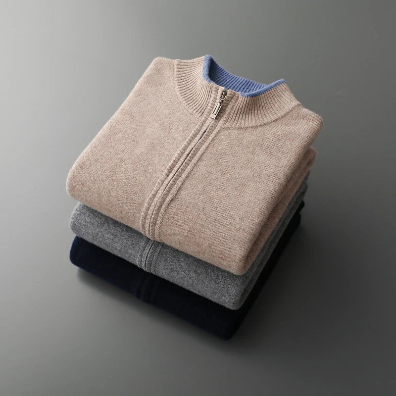 Giacca Zip in Cashmere Riku